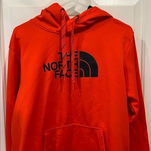 Northface orange hoodie sweatshirt